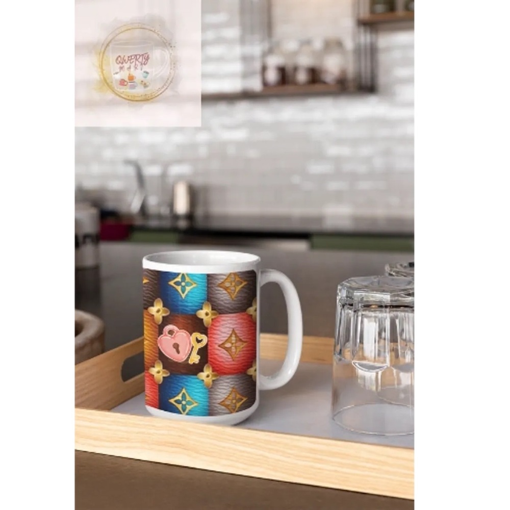 15oz Coffee Mug - Lock and Key